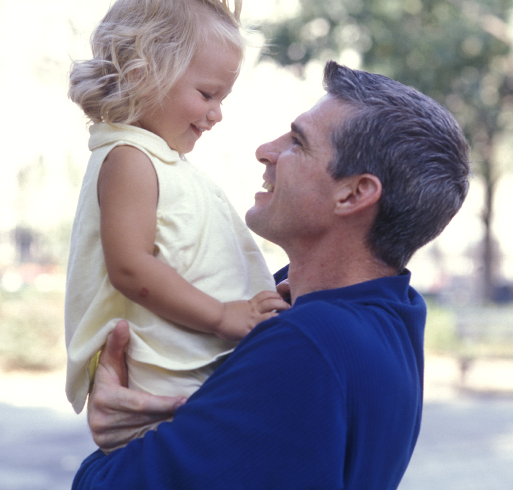 Father and daughter portrait in Los Angeles