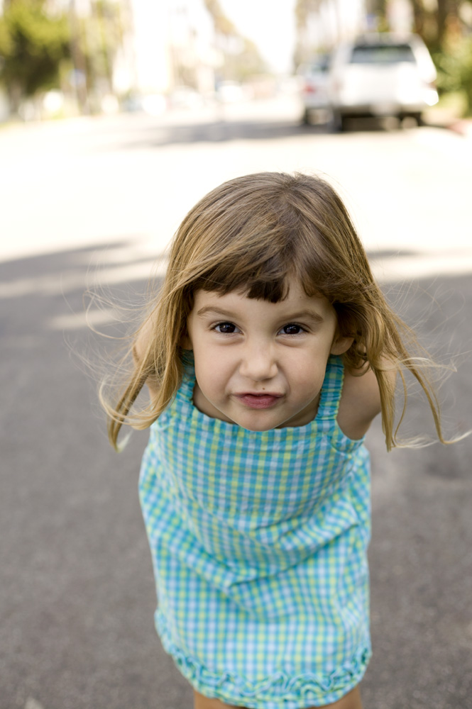 Child portrait on Los Angeles street