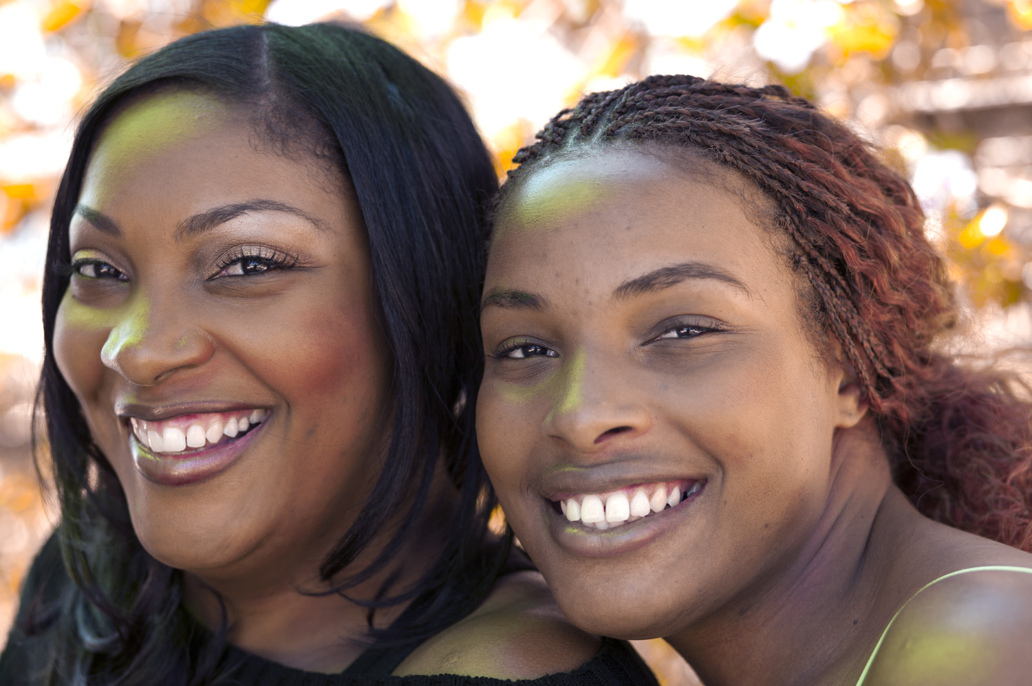 Mother and daughter portrait